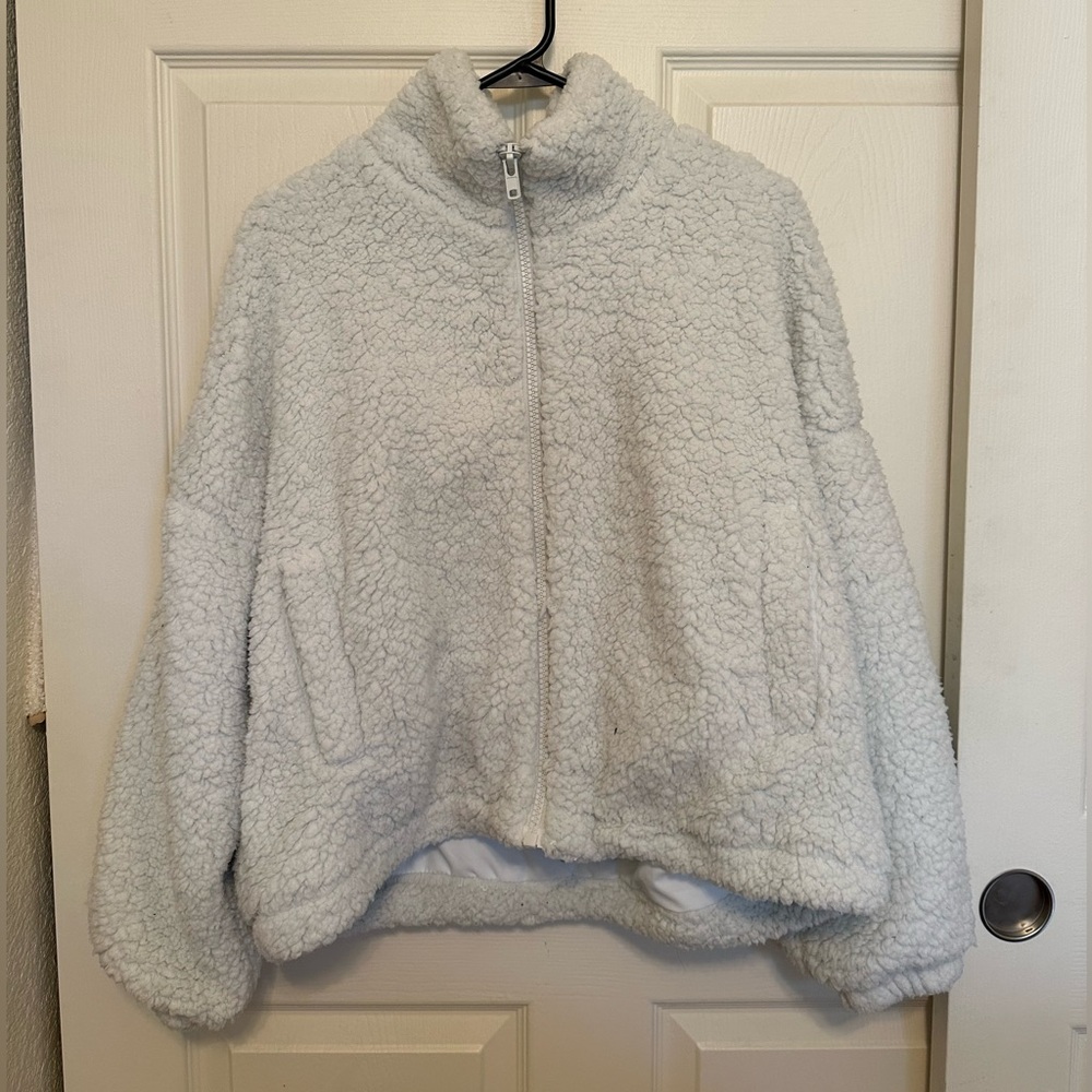 Urban Outfitters White Sherpa Jacket